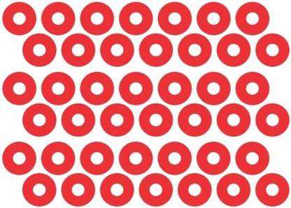 sehgal 0.6 cm 6mm Red Hole Guard Sticker Pack Of 1000 Sticker Self Adhesive Sticker