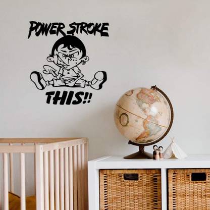 SnappyVinyl 29 cm Power Stroke This Funny Self Adhesive Sticker
