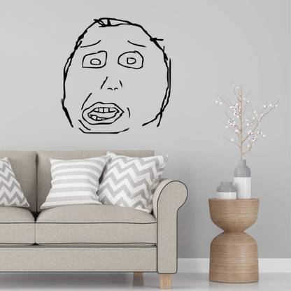 SnappyVinyl 29 cm Herp Derp Guy Internet Meme2 Self Adhesive Sticker