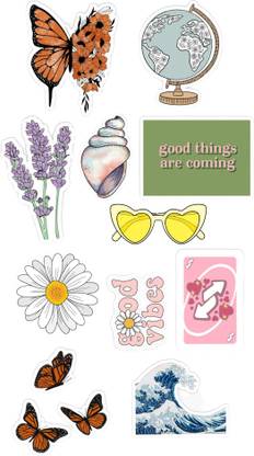 Yaduvanshi 5 cm AESTHETIC COOL PHONE STICKERS Self Adhesive Sticker