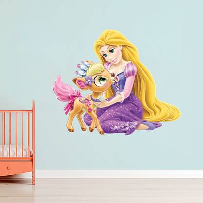 Hetshree decore 50 cm Rapunzel Wall Sticker & Decal Self Adhesive Sticker