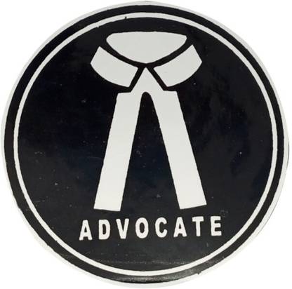 HADII 10.16 inch Advocate Stickers - Lawyer Stickers for Bike, Office Etc Self Adhesive Sticker