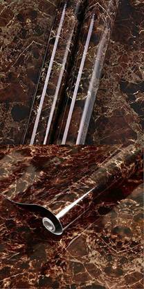 RUSHABH ENTERPRISE 200 cm Marble Marvel: Luxurious Marble Wallpaper for Opulent Interiors Self Adhesive Sticker