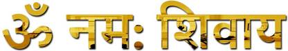 SUPER-ME 40 cm Wall, Acrylic, Stickers for [ OM NAM SHIVAY ] Wall Stickers Golden (Pack of 1) Self Adhesive Sticker