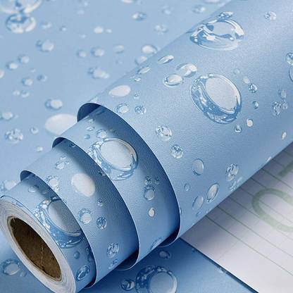 FOKRIM Decorative Blue Wallpaper