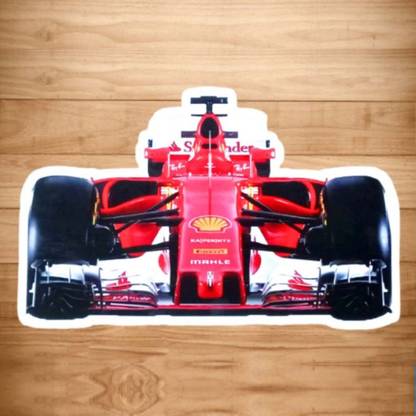 Partywala 11 inch F1 Racing Car Theme Cut Outs Reusable Sticker