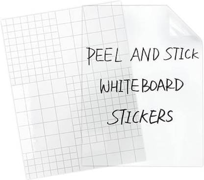 Timetech 30 cm A4 21 x 29.7 CM Clear Dry Erase Paper-Clearboard Contact Paper Sheets Self Adhesive Sticker