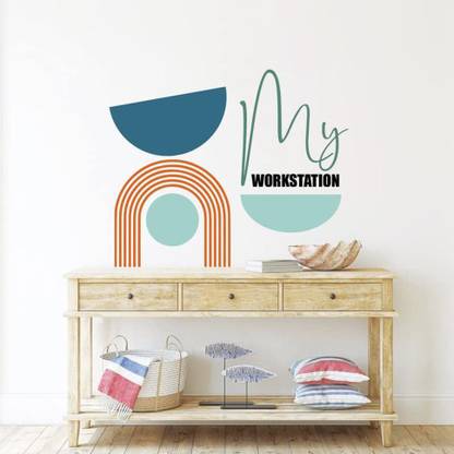 Vasl 70 cm Workstation Wall Stickers for Office and Home Décor/Colorful Vinyl Decals Self Adhesive Sticker