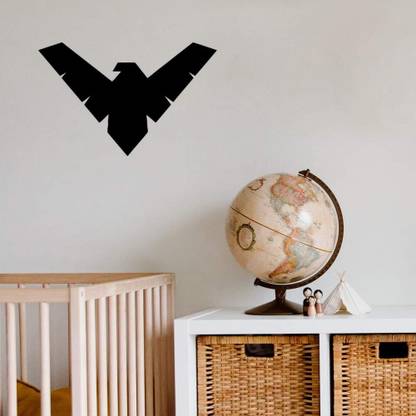 SnappyVinyl 29 cm Nightwing Kryptonian Wall Decals, Easy to Apply Self Adhesive Sticker