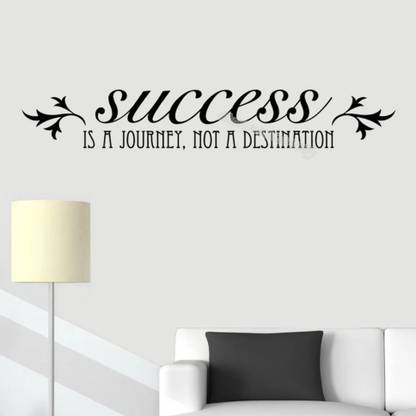 SnappyVinyl 15 cm Success Is A Journey not a destination Self Adhesive Sticker