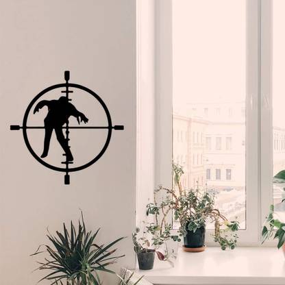 SnappyVinyl 29 cm Zombie Sniper Crosshairs Scope Self Adhesive Sticker