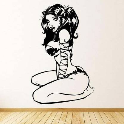 Xskin 37 cm Sexy Anime Bikini Girl Self Adhesive Sticker