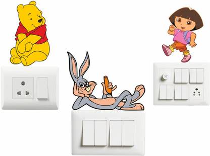 Self Adhesive 7 cm Switch Board Sticker