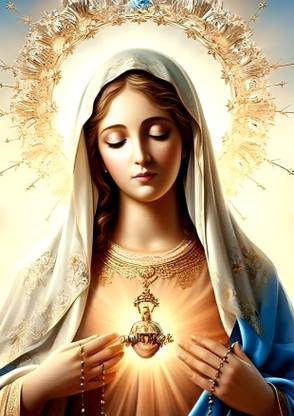 Dumdic 30 cm The Mary Matha A4 Strong Self Adhesive Sticker