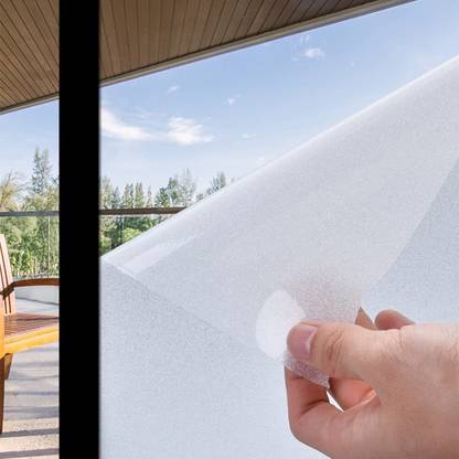 Timetech 200 cm Privacy Window Film Static Cling Frosted Window sticker (17.7 x 78.7 inch) Self Adhesive Sticker