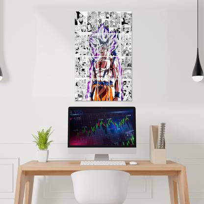 TATMODS 45.72 cm Goku Story Wall Poster Reusable Sticker