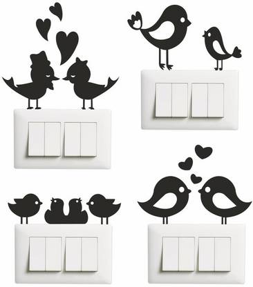 Self Adhesive 7 cm Switch Board Sticker