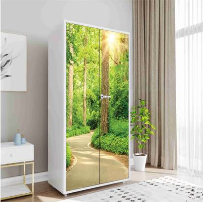 Shree Shyam 213 cm 3D Embossed Sun rise Almirah wallpaper Self Adhesive Sticker