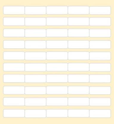 BlackDreams 2 cm Plain Small Blank Label (20mmx10mm) for General Use - White - Pack of - 2000 Self Adhesive Sticker