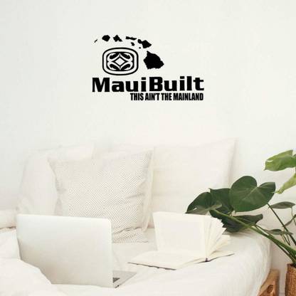 Xskin 29 cm Maui Built Logo Wall Decals, Easy to Apply and Remove Self Adhesive Sticker