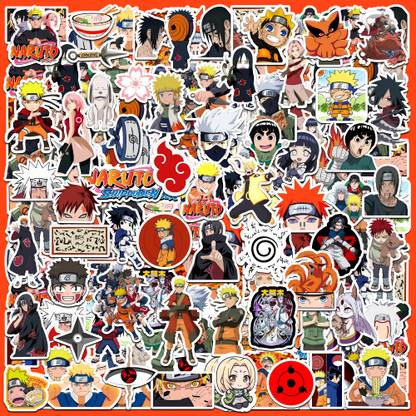 Modern Gallery Mart 2 cm Naruto Stickers Pack of 65 Pieces Self Adhesive Sticker