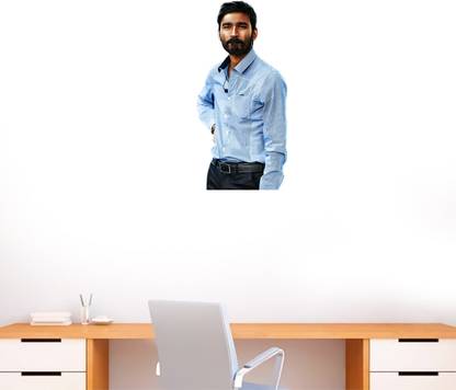 Starxdecals 30 cm Dhanush wall sticker - VIP Dhanush wall poster sticker - kollywood- Self Adhesive Sticker
