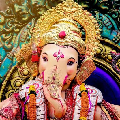 Lord Ganesh Ji Poster, Bal Ganesh Poster , Dancing Ganesh Ji Posters for Wall | A3 Posters for Room Photographic Print (12 X 18 inch, Rolled) Photographic Paper (12 inch X 18 inch) Photographic Paper