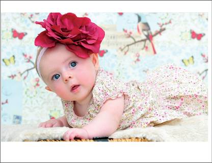 Vijaya enterprises 80 cm Very cute baby poster for kidsroom,livingroom,poster size (80x50 cm ) Self Adhesive Sticker