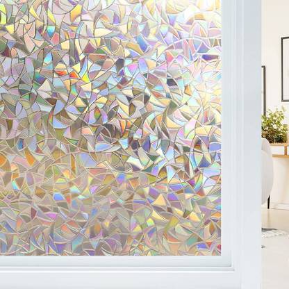 FRENYEAR 200 cm Static Cling Frosted Window for Home, Office Bathroom, Living Room UV Protection Self Adhesive Sticker
