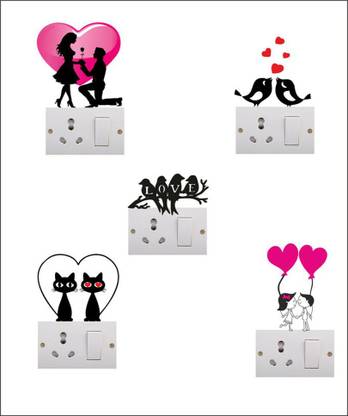 Self Adhesive 20 cm Switch Board Sticker