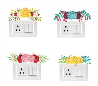 Psychedelic Collection Self Adhesive 15 cm Switch Board Sticker