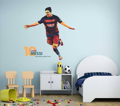 WALLSTICK 85 cm Lionel Messi Removable Sticker