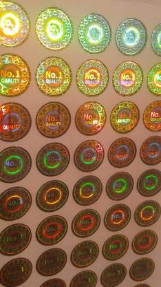 youlogic 1.5 cm Hologram Sticker No.1 Quality 3-D Square Hologram Pack of 500 Self Adhesive Sticker