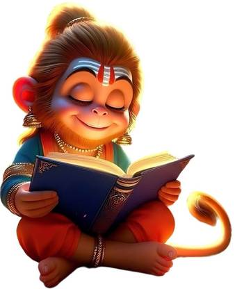 Krishna Sticker 60 cm Bal Hanuman ji God hanuman ji Lord hanuman ji Wall Sticker For kids Room Self Adhesive Sticker