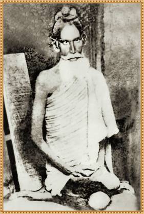 ShubhFly 47 cm Loknath Baba Original Real Photo Wall Sticker Size 47x32CM for Home Decor Self Adhesive Sticker