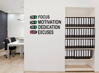 WALLDECORS 60.96 cm PUNCTUAL IMAGE Self Adhesive Sticker