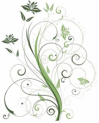 Delight Decor 46 cm Abstract Steam Self Adhesive Sticker