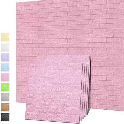 Flipkart SmartBuy 77 cm 3D Brick Wallpaper For Wall Self Adhesive Sticker