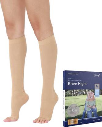 YOULEG Medical Compression Stockings Knee High Knee Support