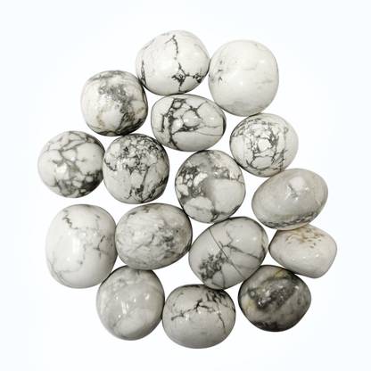 Shubhanjali Howlite Tumbled Stone 100 Gram Regular Asymmetrical Crystal Stone