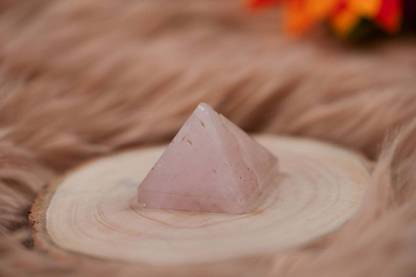 thelastmonk Rose Quartz Pyramid : The of Love and Harmony Regular Angular Quartz Stone