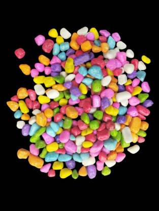 GREENLEAF MIX COLOR PABBLES Painted Asymmetrical Marble Pebbles