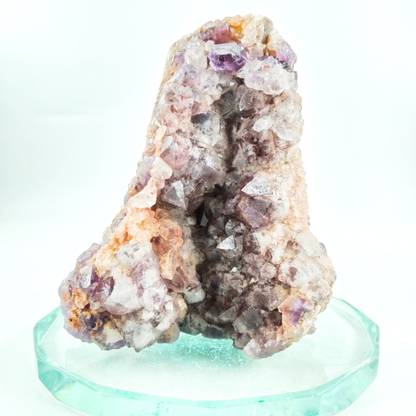 CFC Stunning Amethyst Crystal Geode - Nature's Art on Display Regular Round Quartz, Crystal Stone