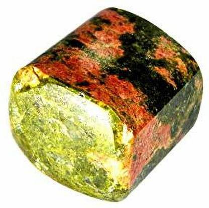 hoseki Unakite Epidote 135.6cts stone Regular Rectangular Crystal Stone