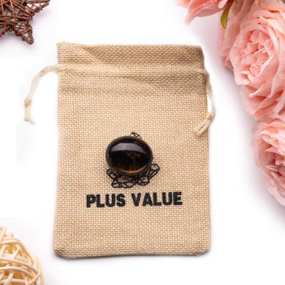 Plus Value Black-Rainbow-Obsidian-Pocket-Stone Regular Asymmetrical Crystal Stone