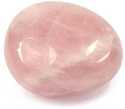 CRYSTU 117-Rose Quartz Brazilian-Single-Tumble-Stone-1pc Regular Asymmetrical Crystal, Quartz, Rock Stone