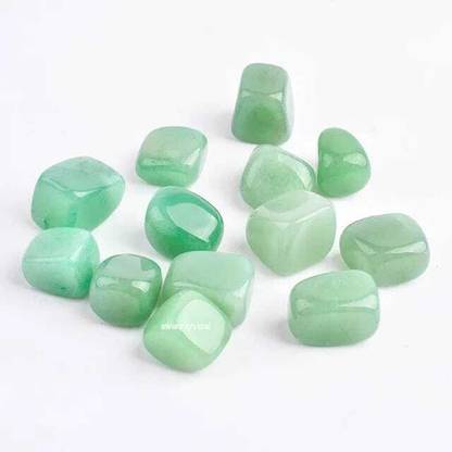 SWARACRYSTAL Green Aventurine Tumbled Stones Pebble Natural Gemstones Regular Asymmetrical Crystal Stone