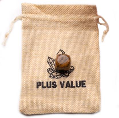 Plus Value Petrified Wood Pocket Stone Regular Asymmetrical Crystal, Quartz Stone