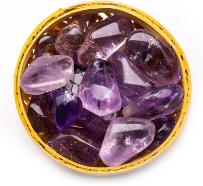Plus Value ametrine-tumbled-basket Regular Asymmetrical Crystal Pebbles