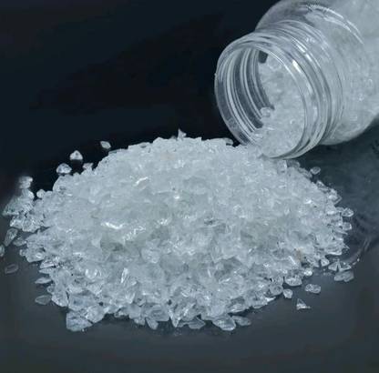 Ditya Crafts Clear Tranparent Stones for resin Crushed Glass Mirror for frame art & craft etc Regular Asymmetrical Crystal Stone